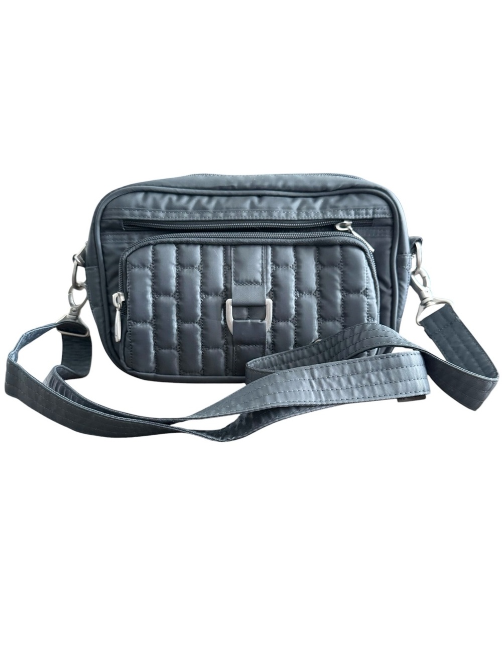 NWOT Lug Carousel Convertible Mini Crossbody & Belt Bag - Quilted Charcoal Grey